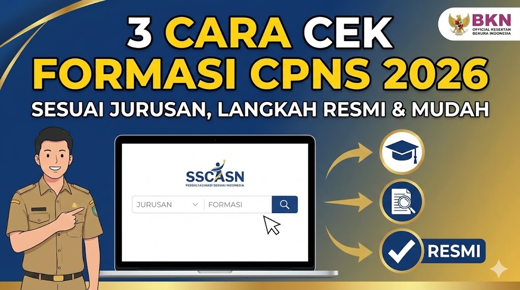 3 Cara Cek Formasi CPNS 2026 Sesuai Jurusan, Langkah Resmi dan Mudah