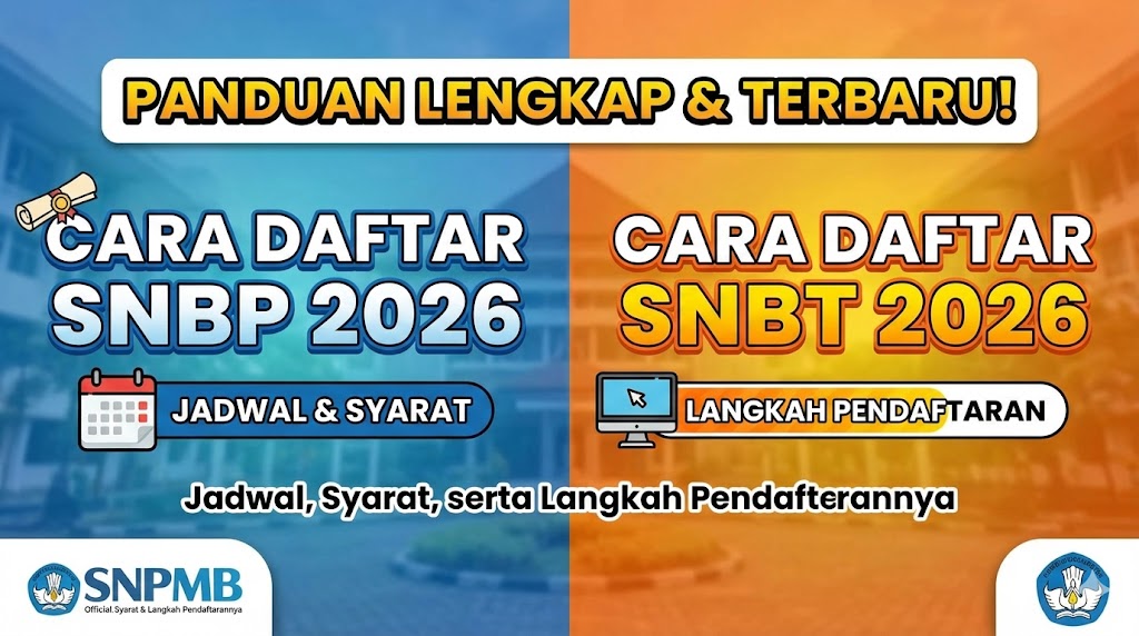 Cara Daftar SNBP dan SNBT 2026: Jadwal, Syarat, serta Langkah Pendaftarannya