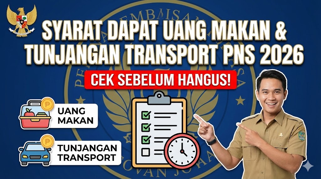 Syarat Dapat Uang Makan dan Tunjangan Transport PNS 2026, Cek Sebelum Hangus